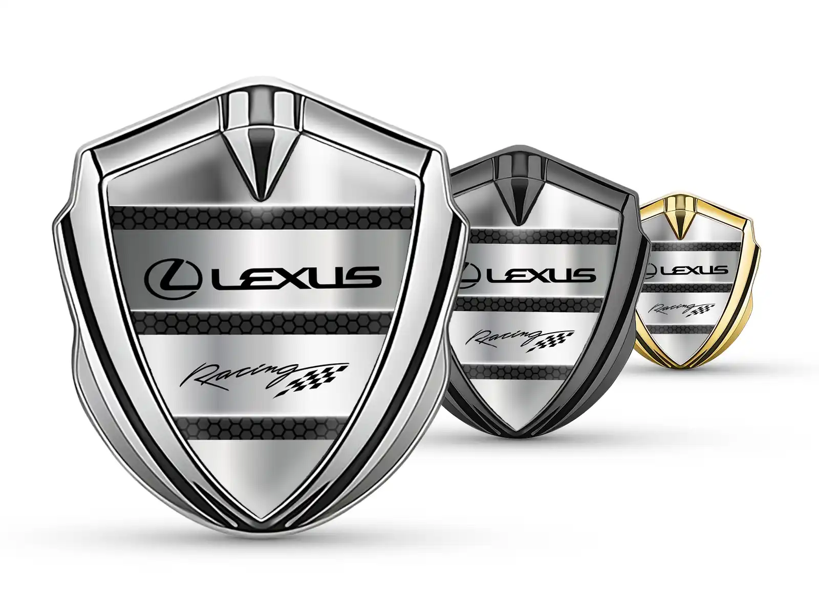 Lexus Metal Abovedado Emblema Afinado Esquema Lustre Cúspide